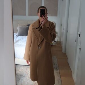ARITZIA WOOL BROWN COAT, WORN ONCE